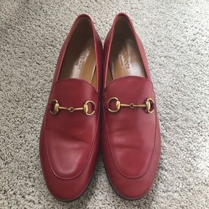 Red Gucci Loafers